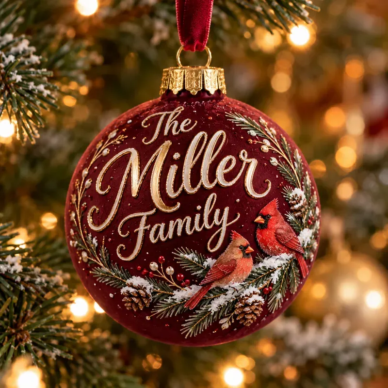 Handpainted Name Ornament Photos