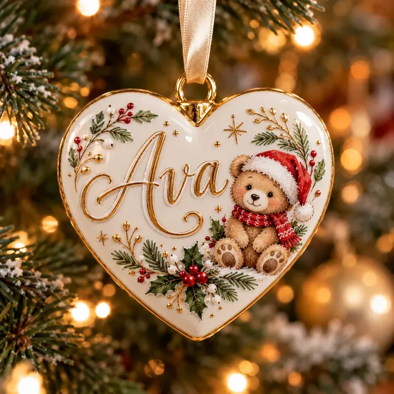Handpainted Name Ornament Photos