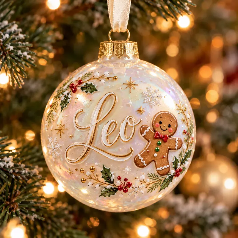 Handpainted Name Ornament Photos