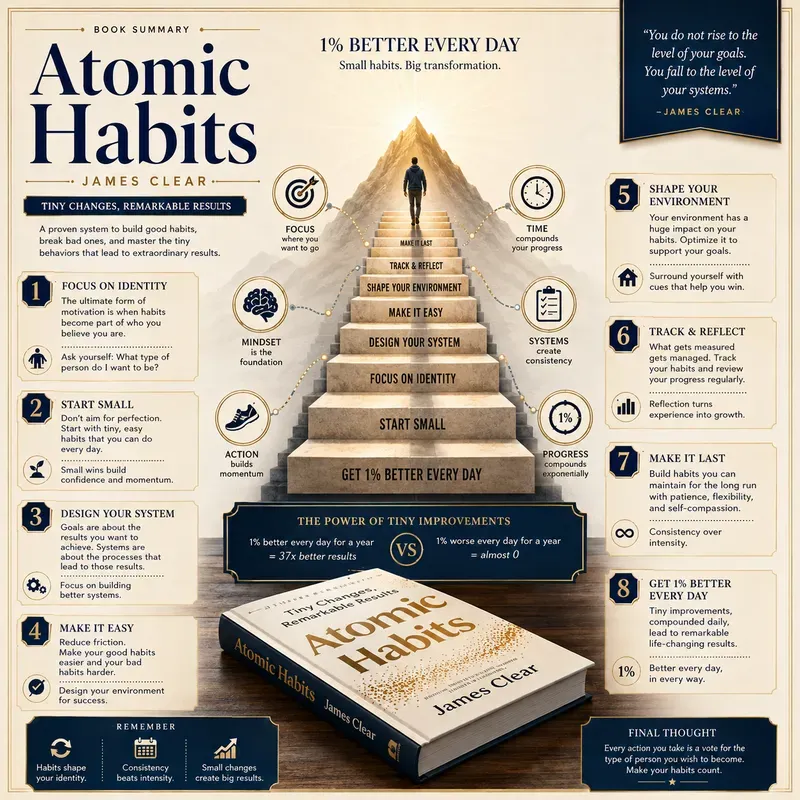 Premium Book Summary Infographics