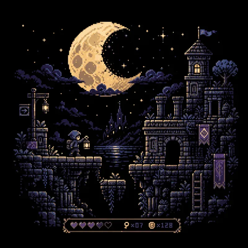 Retro Pixel Art Gaming Icons Packs