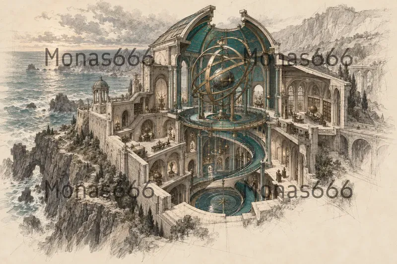 Imaginary Civic Venue Concept Art