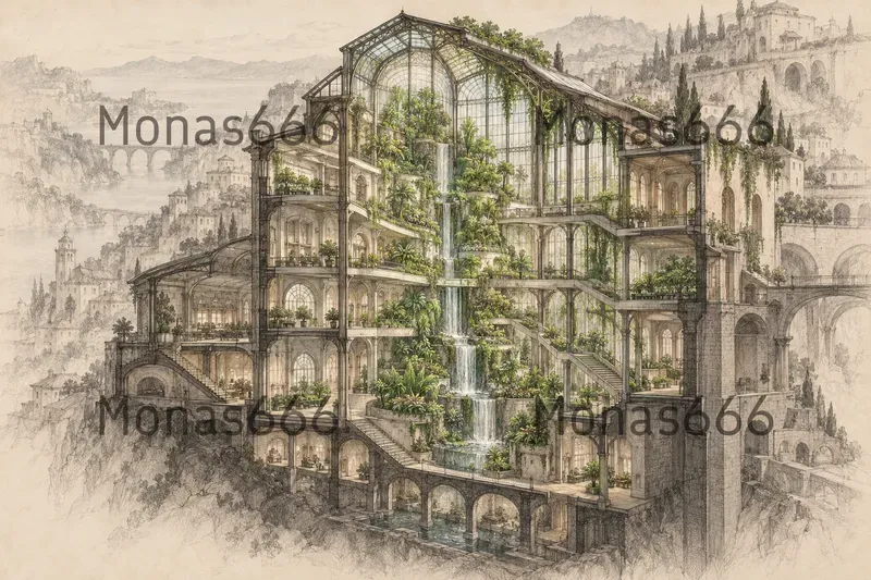 Imaginary Civic Venue Concept Art