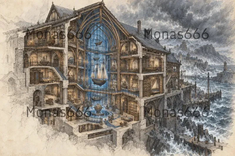 Imaginary Civic Venue Concept Art