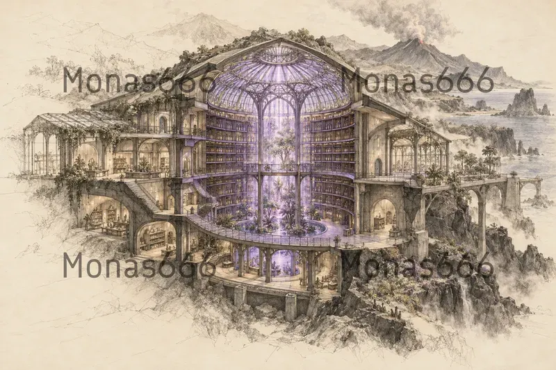 Imaginary Civic Venue Concept Art