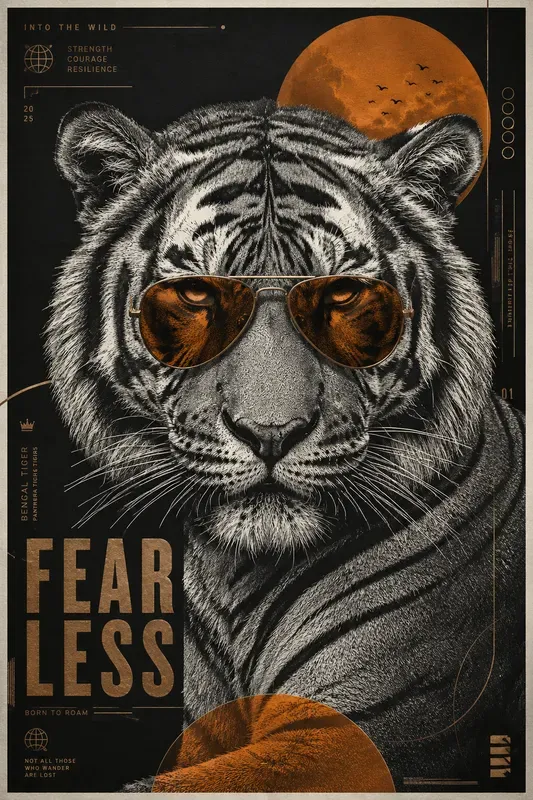 Graphic Wildlife Poster Art