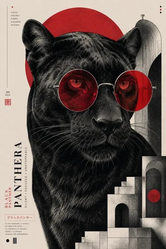 Graphic Wildlife Poster Art