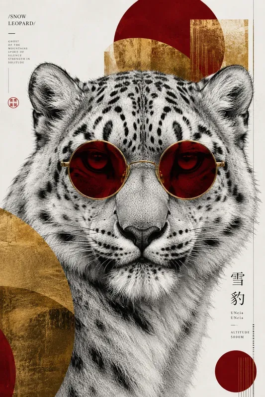 Graphic Wildlife Poster Art