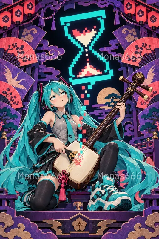 Psychedelic Akibapunk Concert Posters