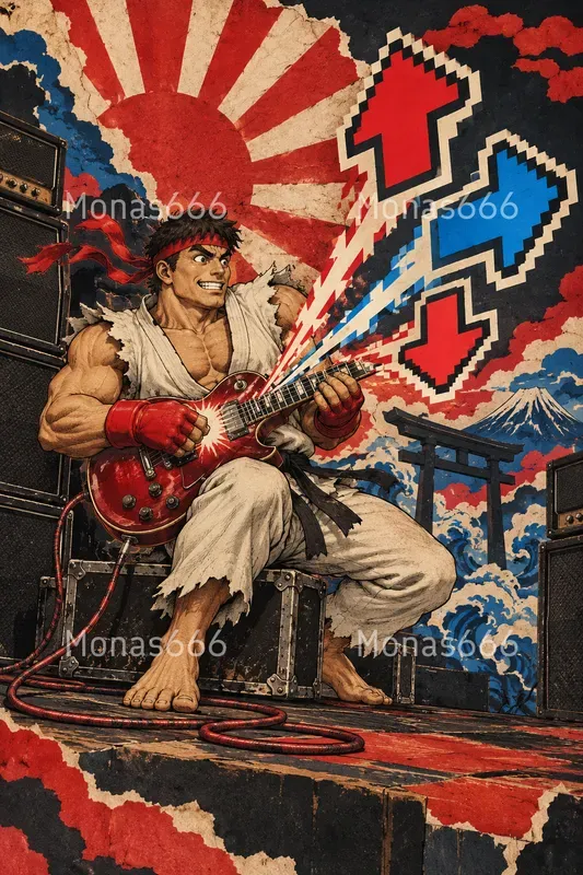 Psychedelic Akibapunk Concert Posters