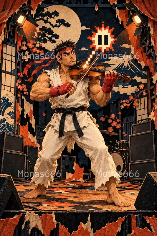 Psychedelic Akibapunk Concert Posters
