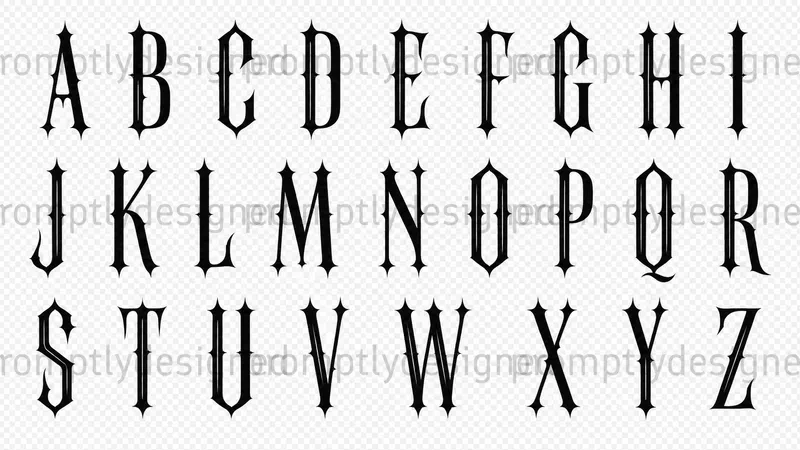 Gothic Editorial Font Concepts