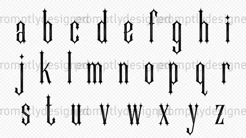 Gothic Editorial Font Concepts