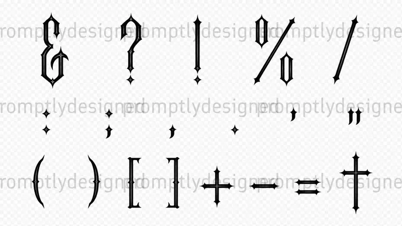 Gothic Editorial Font Concepts