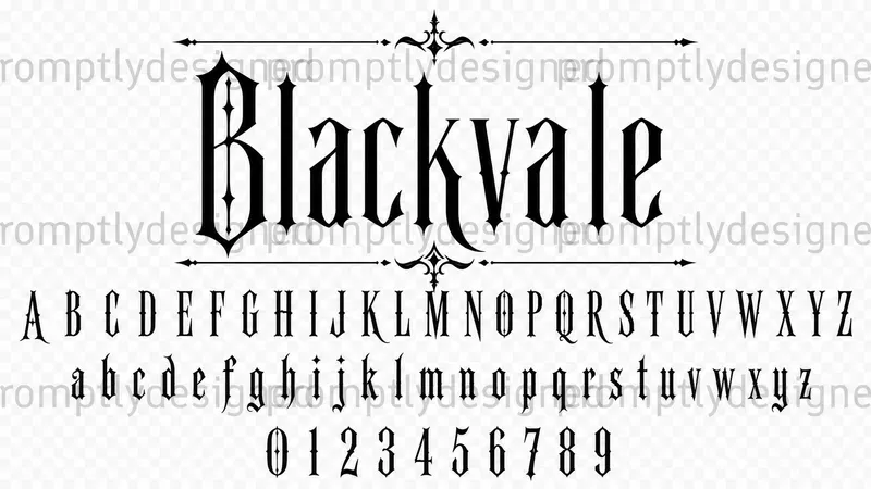 Gothic Editorial Font Concepts