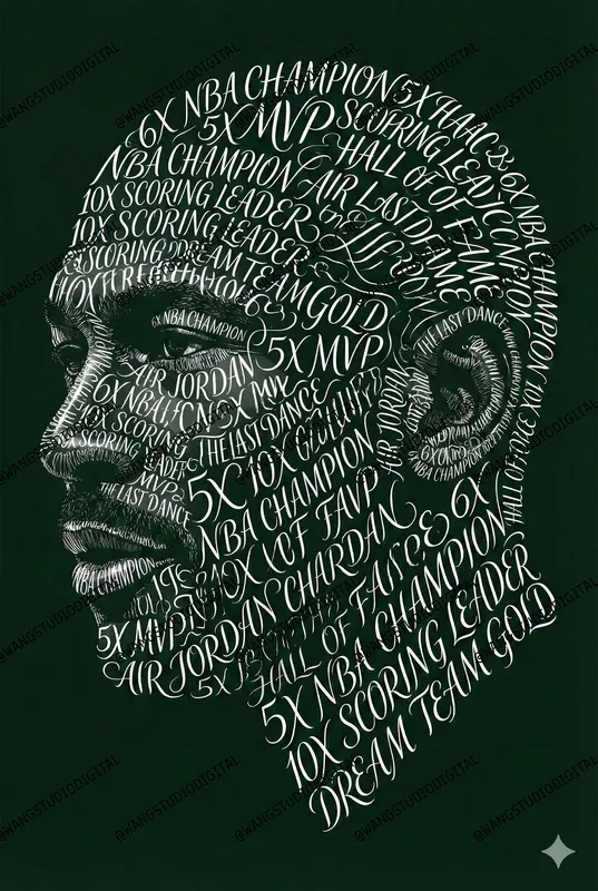 Famous Portraits Made From Words