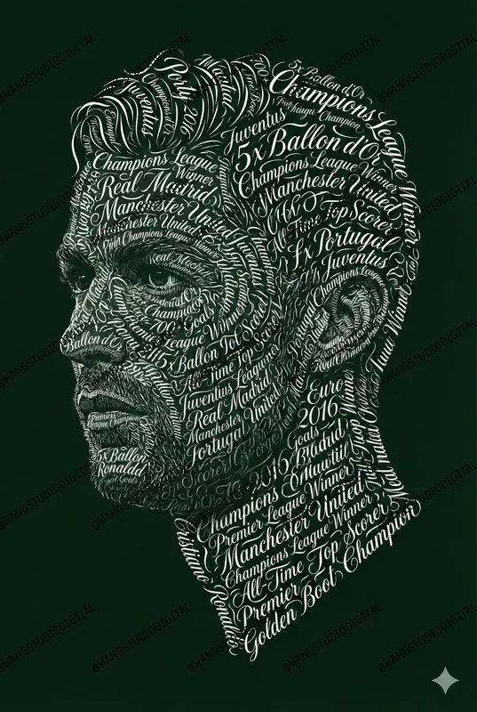 Famous Portraits Made From Words