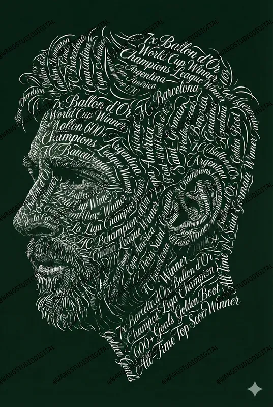 Famous Portraits Made From Words