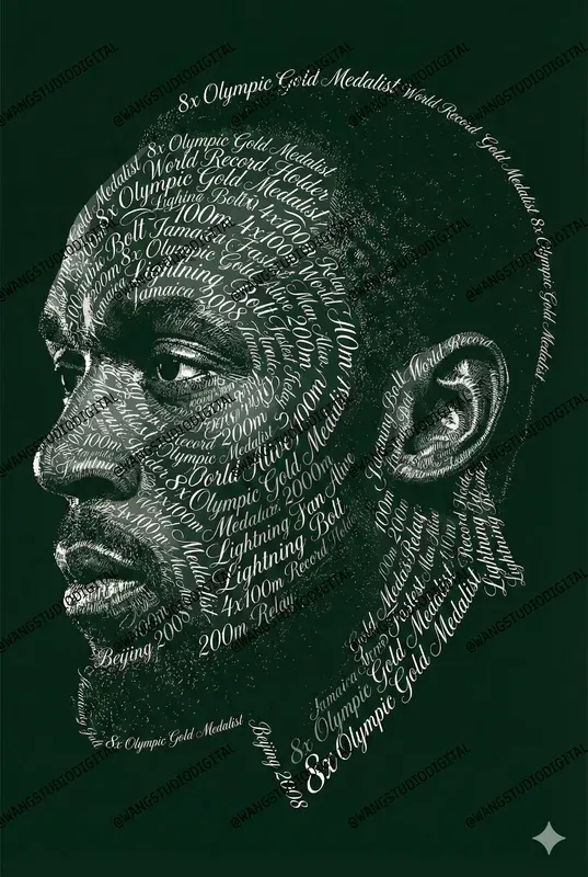 Famous Portraits Made From Words