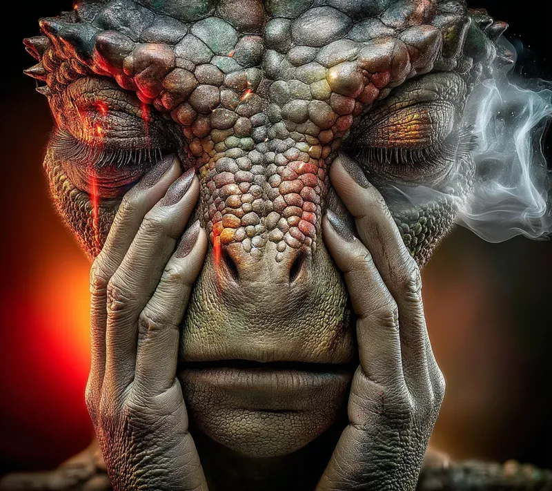 Mystical Gradient Smoke Art