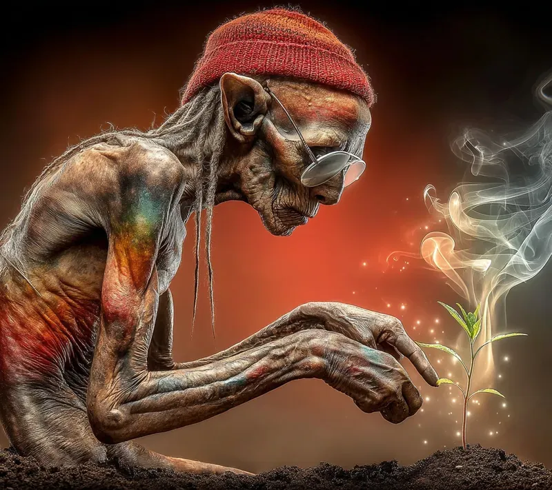 Mystical Gradient Smoke Art