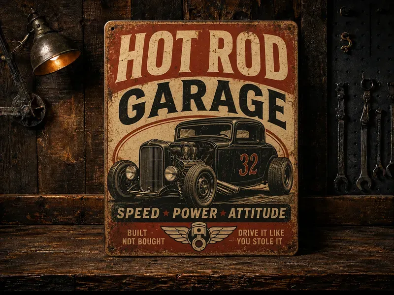 Vintage Garage Product Mockup Templates