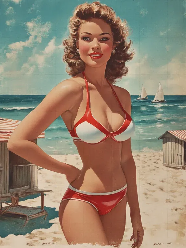 50s 60s Vintage Advertising Illustrations