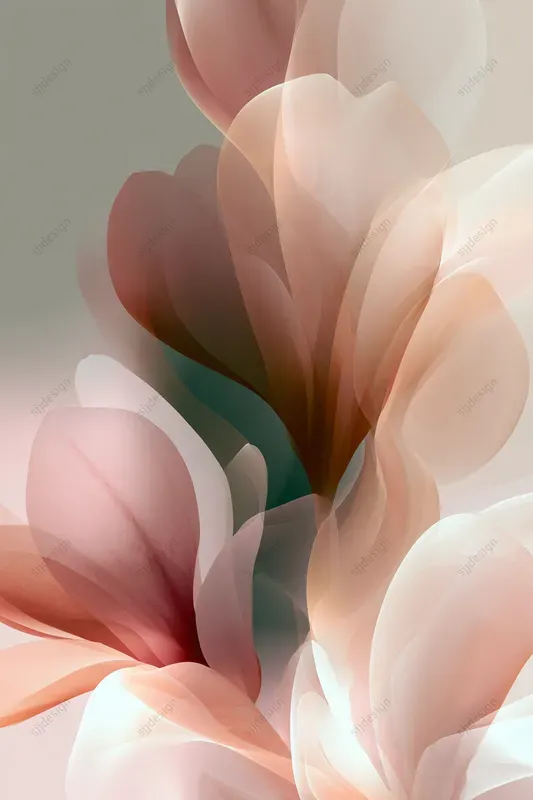 Translucent Floral Petal Art