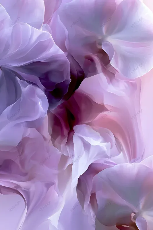 Translucent Floral Petal Art