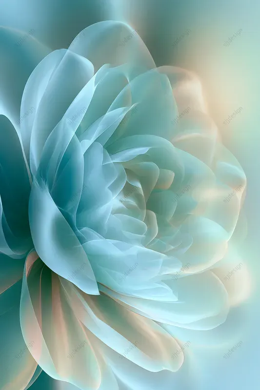 Translucent Floral Petal Art