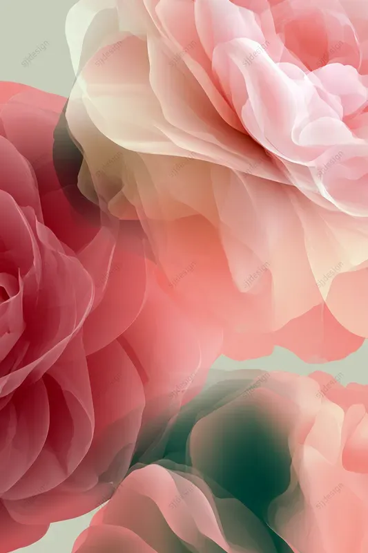Translucent Floral Petal Art