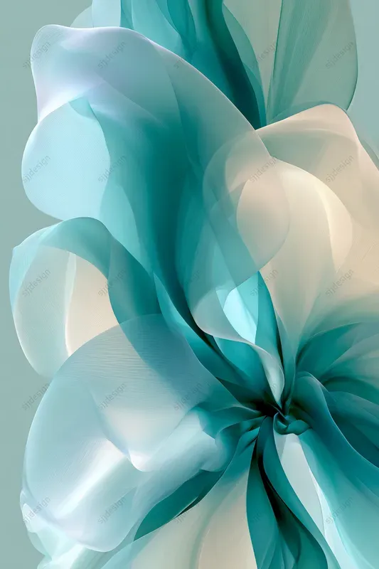 Translucent Floral Petal Art