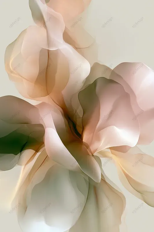 Translucent Floral Petal Art