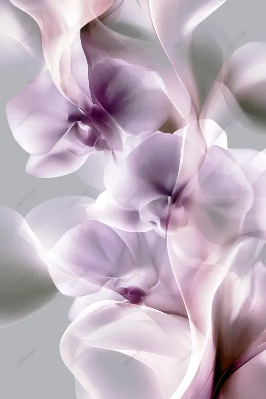 Translucent Floral Petal Art