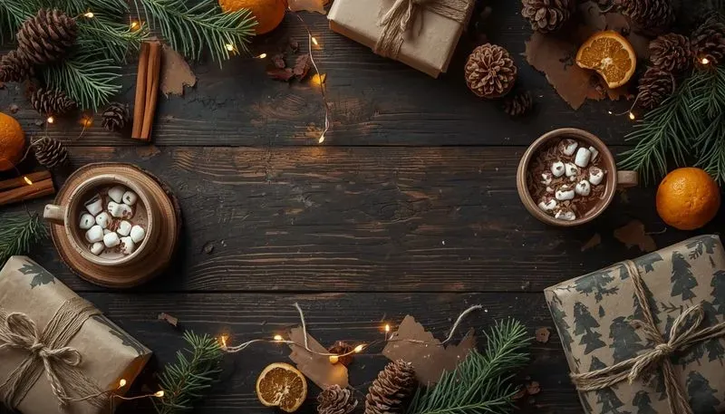 Winter Table Mockup Creator