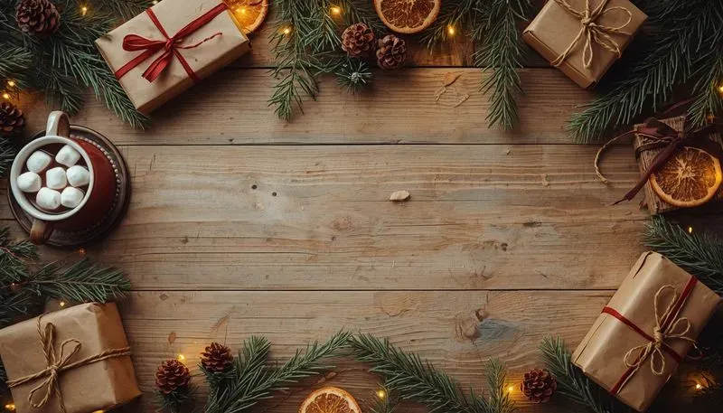 Winter Table Mockup Creator