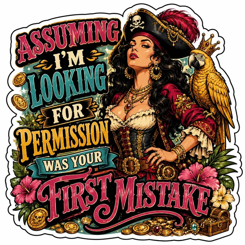 Retro Rebel Humor Sticker Bundle Designs