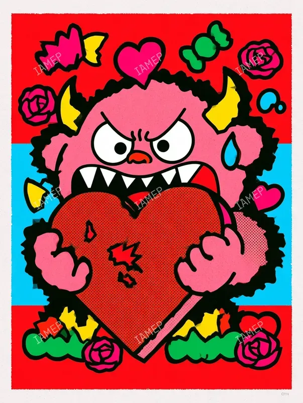 Cute Creepy Retro Mascot Posters
