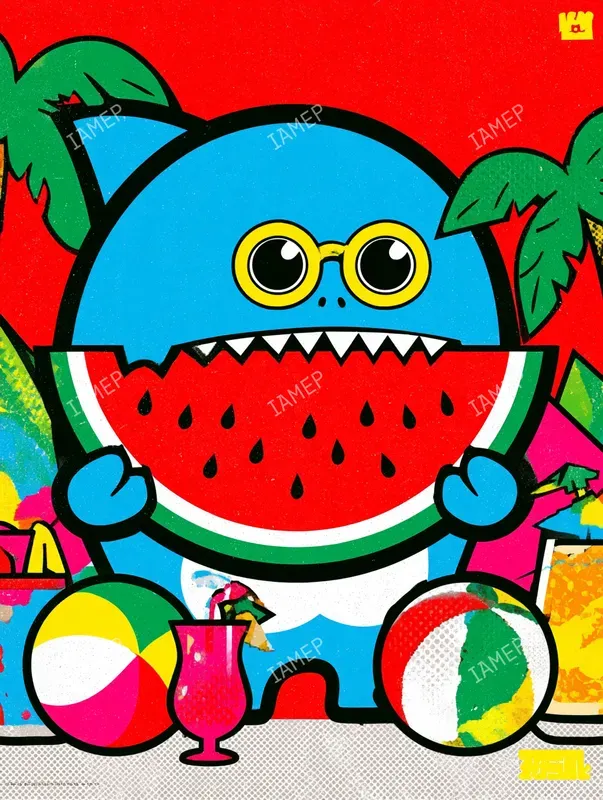 Cute Creepy Retro Mascot Posters