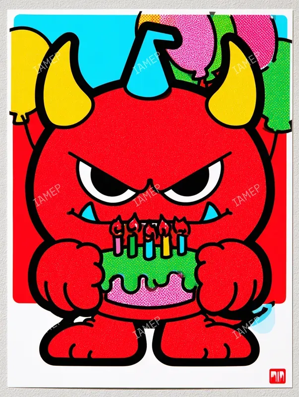 Cute Creepy Retro Mascot Posters