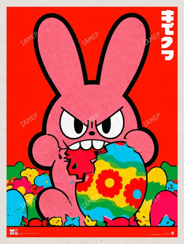 Cute Creepy Retro Mascot Posters