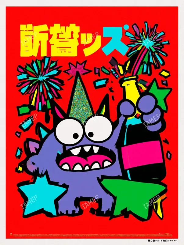 Cute Creepy Retro Mascot Posters