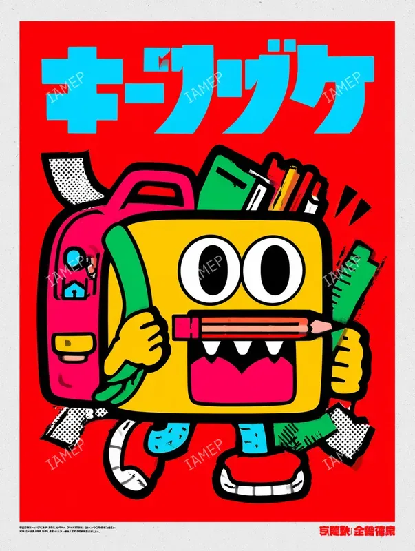 Cute Creepy Retro Mascot Posters