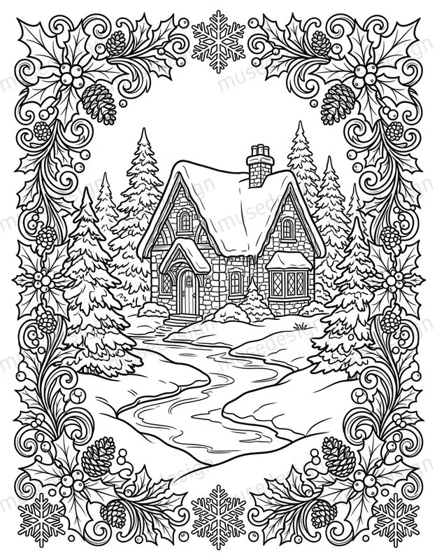 Cozy Seasons KDP Coloring Pages