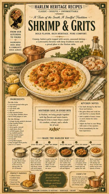 Harlem Food Recipe Book Infographics