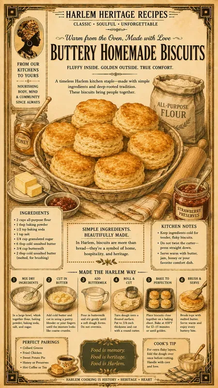 Harlem Food Recipe Book Infographics