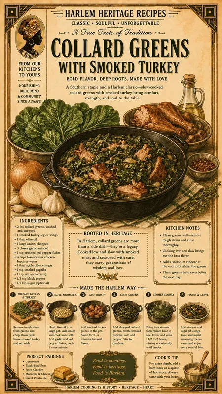 Harlem Food Recipe Book Infographics