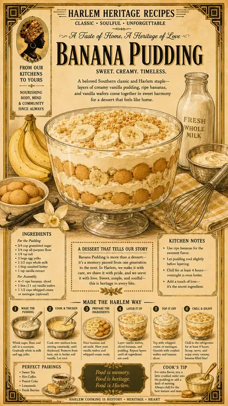 Harlem Food Recipe Book Infographics