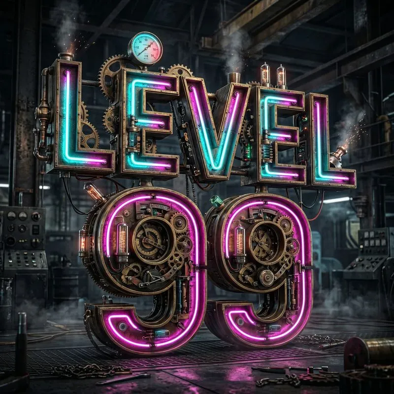 Industrial Neon Typography Artworks