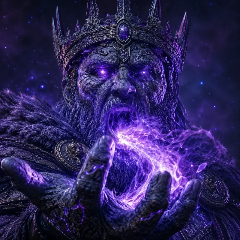 Neon Mythic Statue Portraits